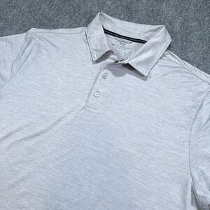 Rorie Whelan‎ Golf Polo Shirt Mens XL Gray Dry Wicking Short Sleeve RW Stretch